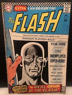 Buy THE FLASH #167 Comic Dc Comics 1967 Silver Age 2.5 • 17.45£