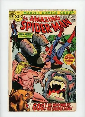 Buy AMAZING SPIDER-MAN #103 | Marvel | December 1971 | Vol 1 | 1st Appearance Of Gog • 80.39£