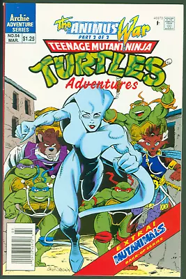 Buy Vintage 1994 Teenage Mutant Ninja Turtles TMNT #54 VF Animus War  Newsstand • 11.85£