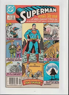 Buy SUPERMAN #423 (1986) Last Superman Issue / Curt Swan Pencils, Alan Moore Story • 28.77£