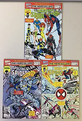 Buy Spider-Man Annual 26 12 8 Marvel 1992 Hero Killers Saga Lot Of 3 NM-M 9.8 • 38.38£