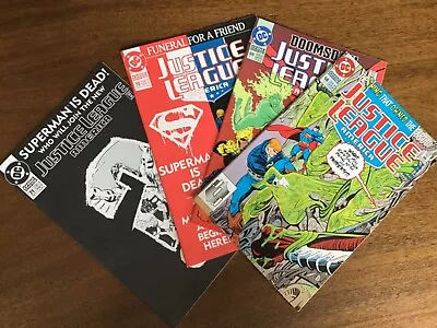 Buy DC Comics Justice League America Vol Two Issues 68-71 Death Of Superman========= • 18.04£