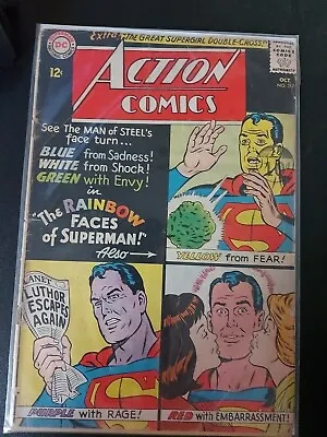 Buy Action Comics  Dc Comics  # 317 Oct 1964 Superman's Rainbow Face • 10£