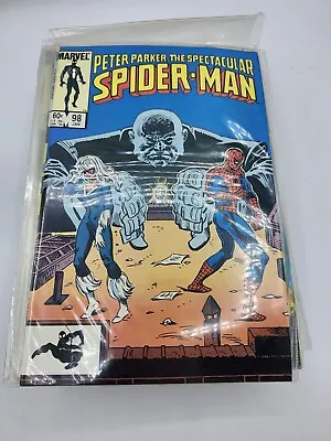 Buy Spectacular Spider-Man #98, Jan 1985, VFN+/NM, Black Cat  • 51.39£