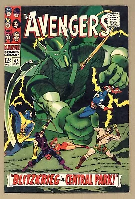 Buy Avengers 45 (VGF) Hercules, Captain America, Thor! Roy Thomas 1967 Marvel Y147 • 23.99£