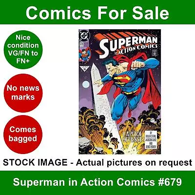 Buy DC Superman In Action Comics #679 Comic - VG/FN+ 01 July 1992 • 3.99£