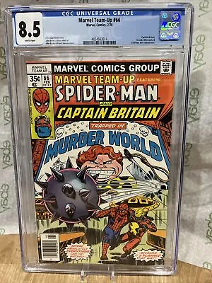 Buy Marvel Team-Up #66 1978 Marvel Comics White Pages CGC 8.5 New Slab Newsstand • 79.94£