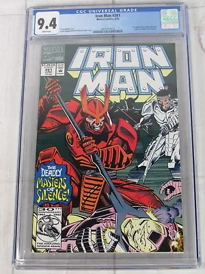 Buy Iron Man #281 CGC 9.4 WP June 1992 Marvel Comics 3951517016 • 53.44£