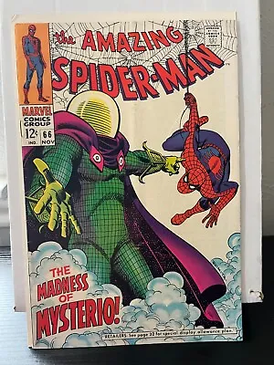 Buy 1968 Marvel Key Comic Book Amazing Spider-Man Issue #66 Mysterio App Good Shape • 99.12£