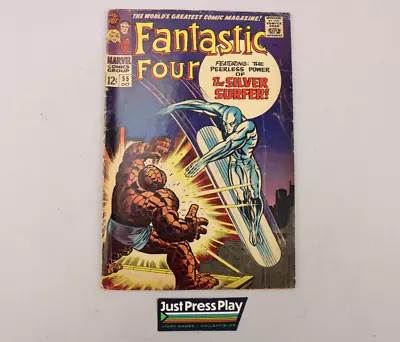 Buy Silver Age Fantastic Four #55 Marvel Comics 1966 Kirby Key Low/Mid-Grade Solid! • 32.16£