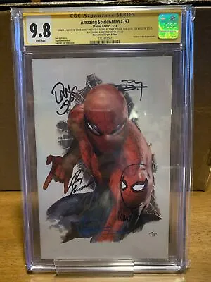 Buy Amazing Spider-Man #797 CGC 9.8 Del’Otto Convention Virgin 6x Signed & Remarked • 308.07£
