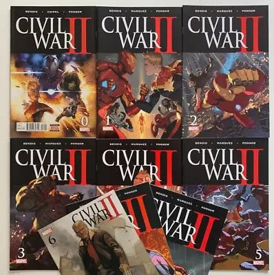 Buy Civil War II #0, 1, 2, 3, 4, 5, 6, 7, 8 Complete Series (Marvel 2016) FNVF To NM • 49£