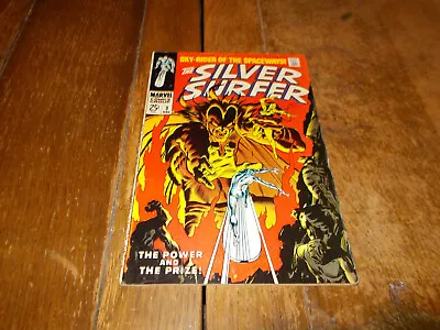Buy Silver Surfer #3 - Marvel 1968 Silver Age 25c Lee Buscema 1st Mephisto FN/VFN • 299.95£
