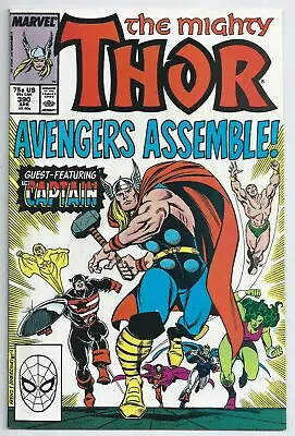 Buy 🔥thor #390*marvel, 1988*1st Captain America Lifts Thor's Hammer*avengers*nm* • 27.70£