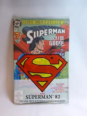 Buy Reign Of The Supermen! - Superman #82 Oct 93 NEW & SEALED With Poster DC Comics • 7.99£