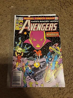 Buy Avengers #219 ('82) KEY Newsstand, First App Of Alien Race Ba-Bani • 2.38£