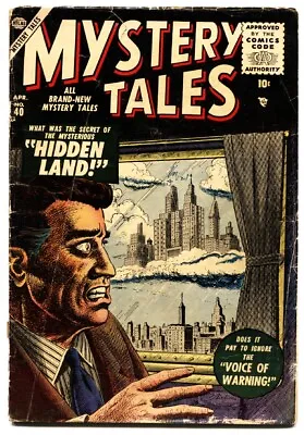 Buy Mystery Tales #40 LOST Tv Show Issue-DITKO-1956- Atlas Horror • 940.45£