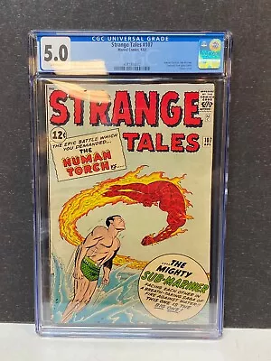Buy Strange Tales #107 (1963) CGC 5.0 Iconic Cover Art By Jack Kirby • 292.10£