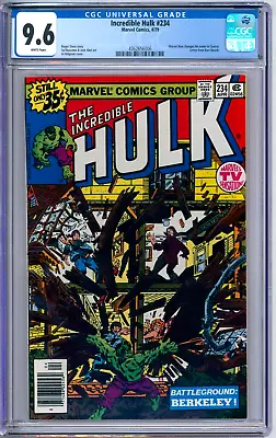 Buy Incredible Hulk 234 CGC Graded 9.6 NM+ 1st Quasar Marvel Comics 1979 • 108.54£