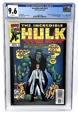 Buy The Incredible Hulk #474 CGC 9.6 Marvel Comics, 3/99 • 102.53£