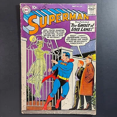 Buy Superman 129 1st Lori Lemaris Silver Age DC 1959 Curt Swan Cover Comic Book • 67£