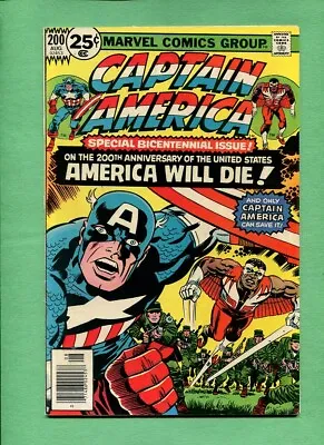 Buy Captain America #200 The Falcon Marvel Comics August 1976 Jack Kirby • 5.52£
