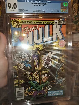 Buy Incredible Hulk #234 CGC 9.0 WHITE PAGE NEWSSTAND! 1ST QUASAR! • 67.96£