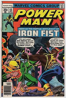Buy Power Man #48 Dec 1977 VF 8.0 Marvel Comics 1st Iron Fist In Power Man • 78.25£