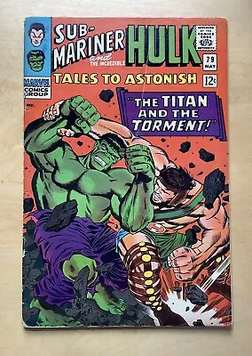 Buy Tales To Astonish Vol 1  #79- The Hulk V Hercules! Low Grade But Complete (1966) • 9.99£