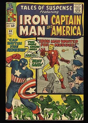 Buy Tales Of Suspense #60 FN/VF 7.0 Iron Man Captain America 2nd Hawkeye! Marvel • 115.13£