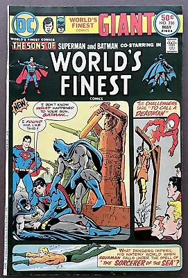 Buy DC WORLD'S FINEST #230 (1975) Aquaman, Deadman, Super Sons, Ernie Chan • 5.05£