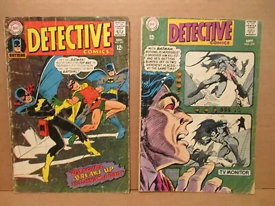 Buy Detective 369, 379 PAIR 1967 Batman 3rd Catwoman, 4th Batgirl NEAL ADAMS ART DC • 23.94£