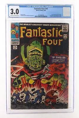 Buy Fantastic Four #49 - Marvel Comics 1966 CGC 3.0 1st Full Appearance Of Galactus. • 347.08£