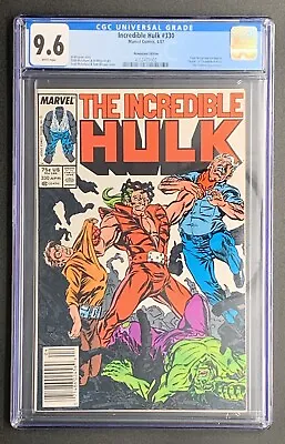 Buy Incredible Hulk #330 NEWSSTAND CGC 9.6 NM+ First Hulk Todd McFarlane • 80.28£