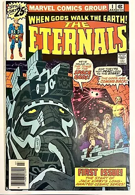 Buy THE ETERNALS #1 NEWSSTAND Jack Kirby Marvel Comics 1976 Bagged Boarded • 39.04£