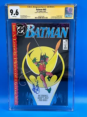 Buy Batman #442 - DC - CGC SS 9.6 NM+ - Signed By Mike DeCarlo - 1st Tim Drake Robin • 114.23£