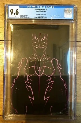 Buy Black Panther #1 Christopher Variant Cover CGC 9.6 1260751007 • 65£
