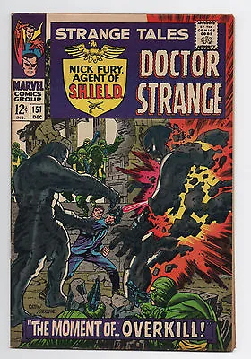 Buy Marvel  Strange Tales  #151  1966  Nicky Fury  Shield  Doctor Strange  Steranko • 36.14£