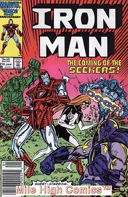Buy IRON MAN  (1968 Series)  (INVINCIBLE IRON MAN)(MARVEL) #214 NEWSSTAND Good • 6.17£