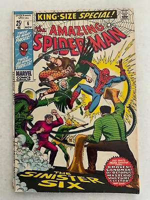 Buy The Amazing Spider-Man Annual #6 1969 Silver Age Comic-Mid Grade Beauty • 96.51£