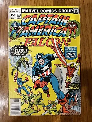 Buy Captain America 218 Falcon Iron Man Origin Retold Key Collectible Marvel Comics • 8.93£