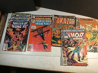 Buy Lot Of 8 Marvel Comics Powerman Iron Fist 2 Kunng Fu 4 Kazar  1 Thor 1 X-Men 1 • 15.57£