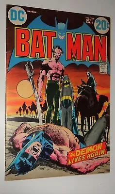 Buy Batman #244 Neal Adams Classic Ra's Al Ghul Classic Cover Vf- 1972 • 300.26£