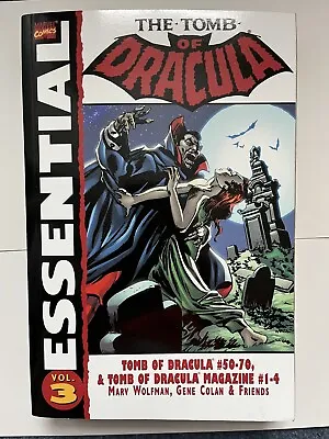 Buy Marvel Essential Tomb Of Dracula Vol 3 Graphic Novel 1st Edition • 34.99£