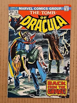 Buy Tomb Of Dracula #16 1st Doctor Sun Mavel 1974 VF • 23.71£