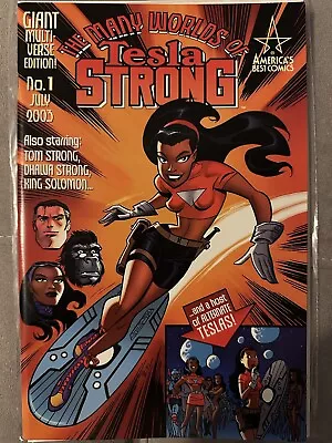 Buy Many Worlds Of Tesla Strong #1 NM Bruce Tim Cover (2003) • 35.58£