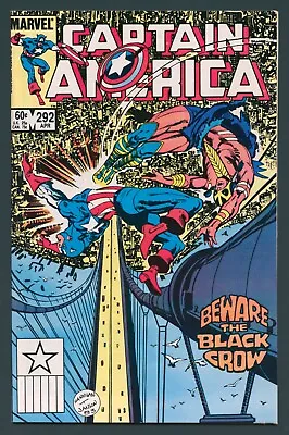 Buy Captain America 292 1st Black Crow DeMatteis Marvel Comics Original USA Newsstand • 8.47£