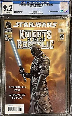 Buy Star Wars: Knights Of The Old Republic #9 WHITE PAGES CGC 9.2 🔥🔥🔥🔥🔥🔥 • 335.11£