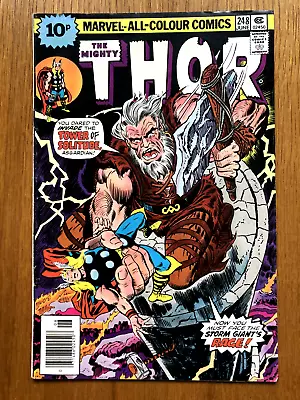 Buy MARVEL COMICS - THE MIGHTY THOR #248 - Bronze Age 1976 - THOR VS. FIRELORD • 4.25£