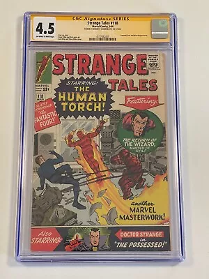 Buy Strange Tales #118 Benedict Cumberbatch CGC Signature First Doctor Strange Cover • 1,185.90£